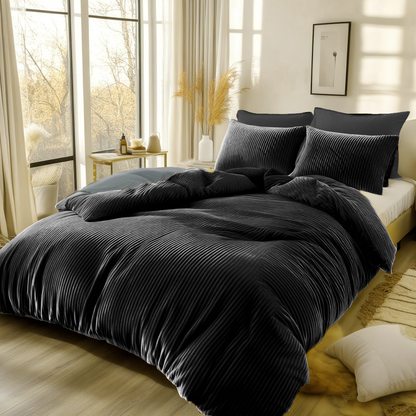 Velvet Reversible Bedding Set