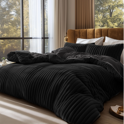 Velvet Reversible Bedding Set