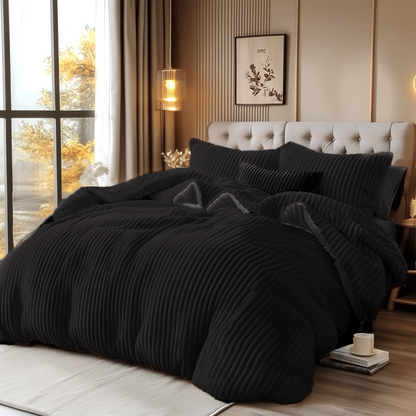 Velvet Reversible Bedding Set