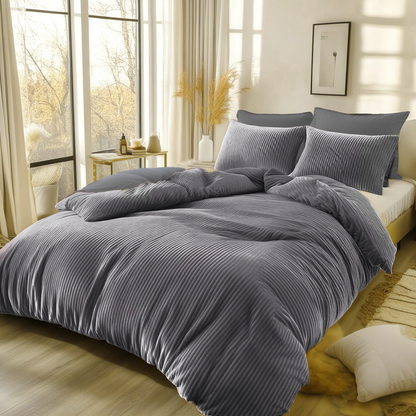 Velvet Reversible Bedding Set