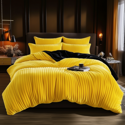 Velvet Reversible Bedding Set