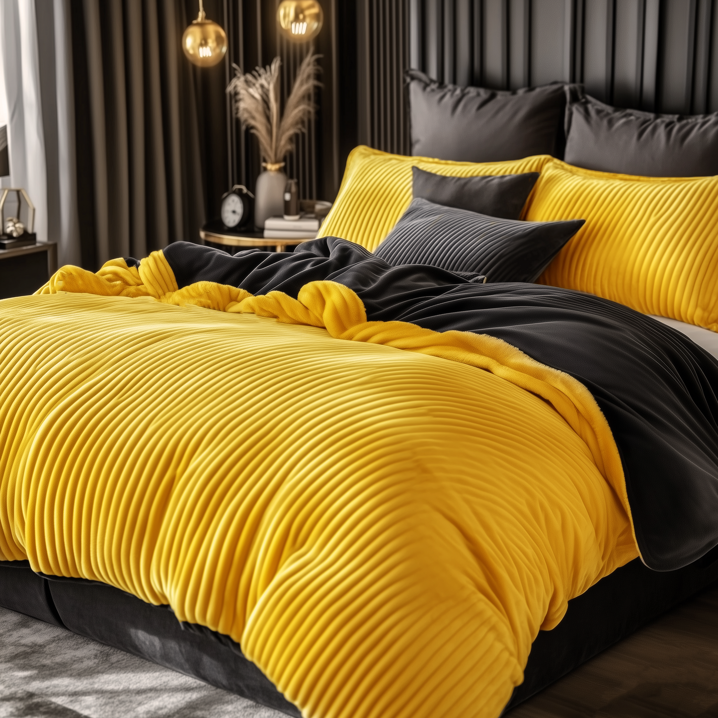 Velvet Reversible Bedding Set