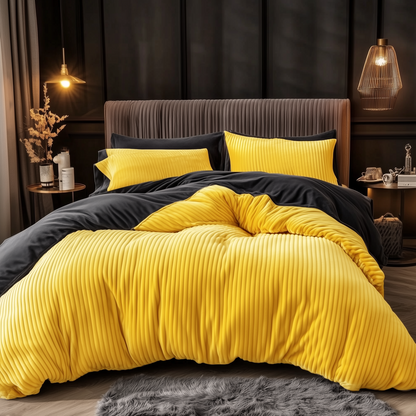 Velvet Reversible Bedding Set